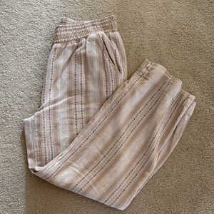 Briggs New York Women's Beige Patterned Pants